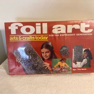 Vintage 1971 Hasbro Arts & Crafts Today Foil Art #1140 Factory Sealed